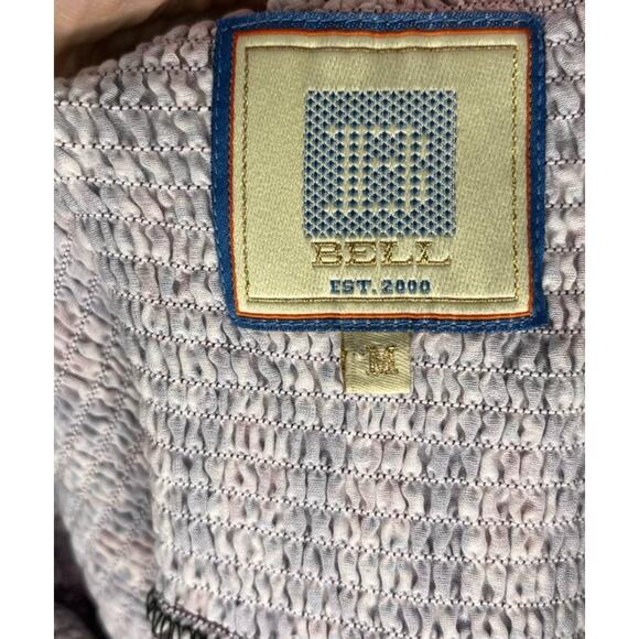 BELL by ALICIA BELL Sz M Medium Purple Print Elastic Waist Maxi Skirt Cotton - Picture 4 of 10